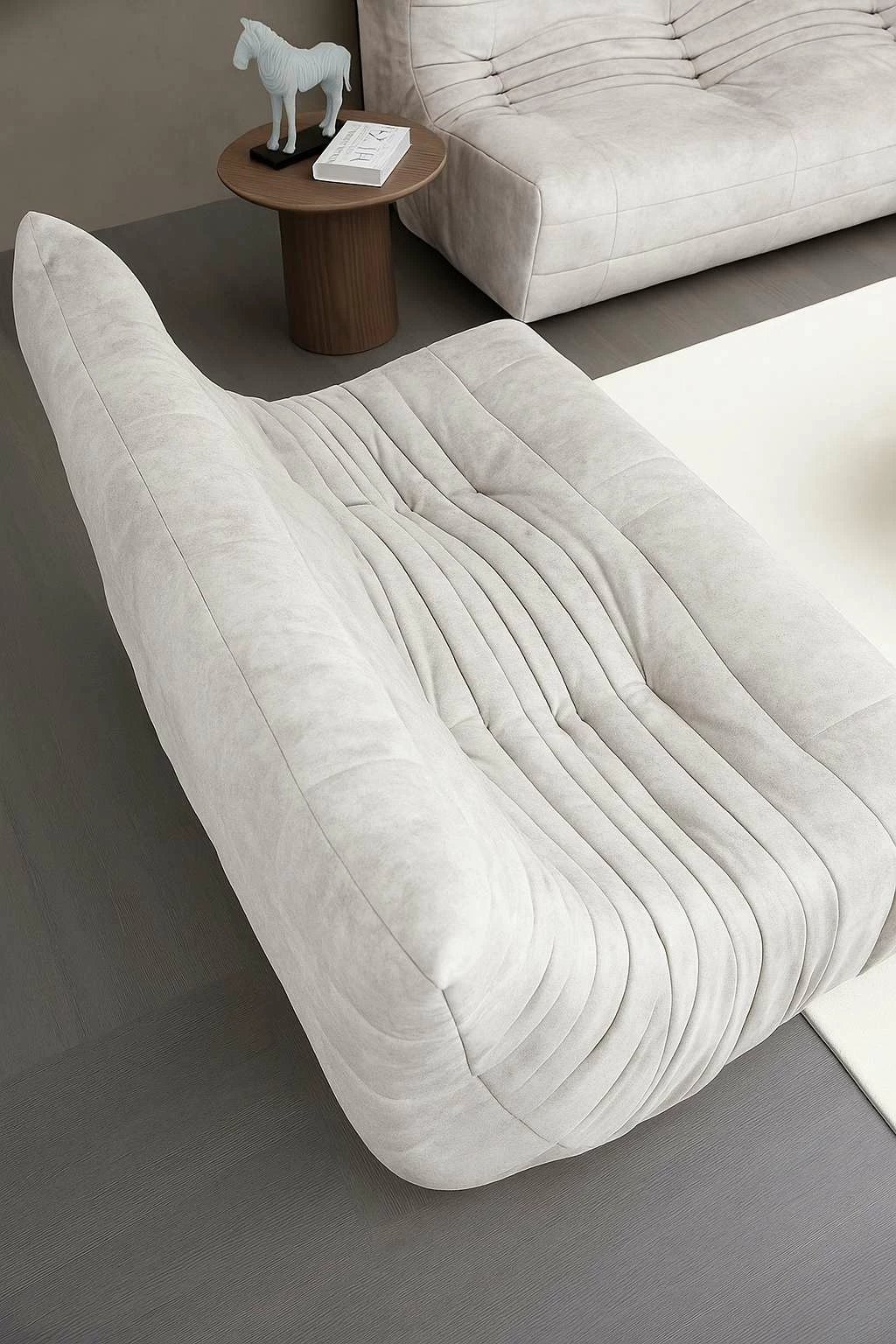 Divan dy ulëshe, Atelier del Sofa, Bocek, ngjyrë e bardhë