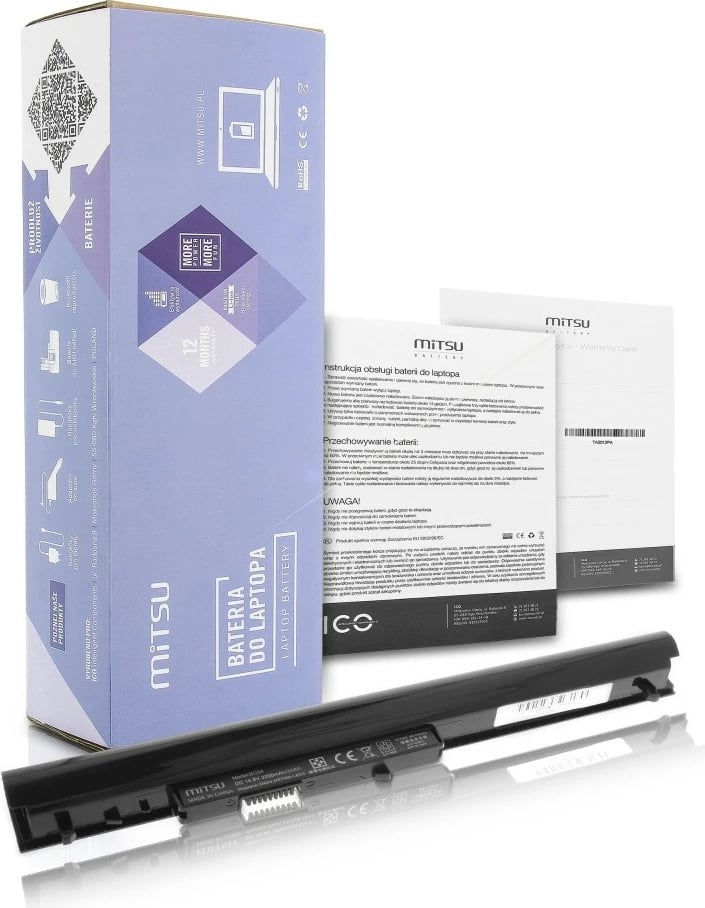 Bateri Mitsu për laptop HP 240 G2/255 G2, 2200 mAh, 14.8V, e zezë