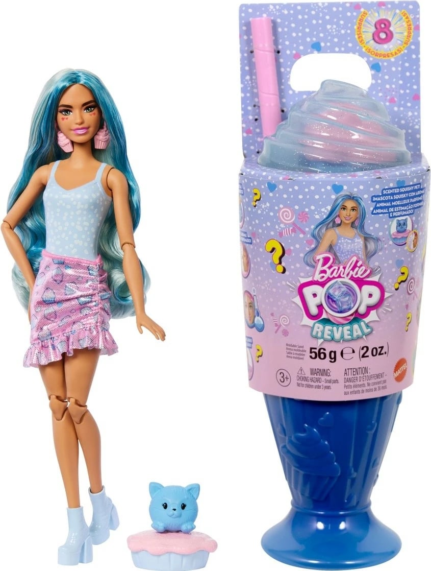 Kukull Barbie Pop Reveal Stylish Dessert Series me aksesorë, Mattel, JFY00/JFY61
