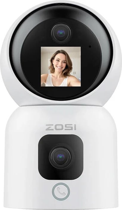 Kamerë IP ZOSI C528M, 6MP, WiFi 5G, për ambiente të brendshme, Bardhë