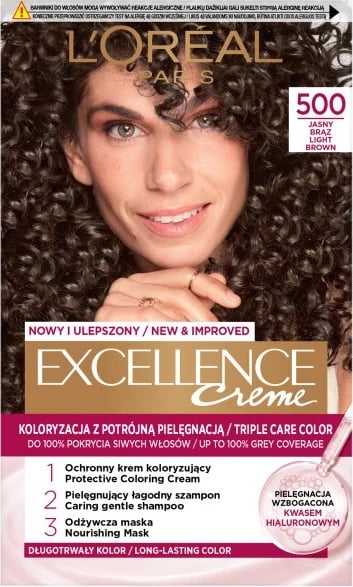 Ngjyrë për flokë L'Oreal Paris Excellence Creme 500 Light Brown për femra