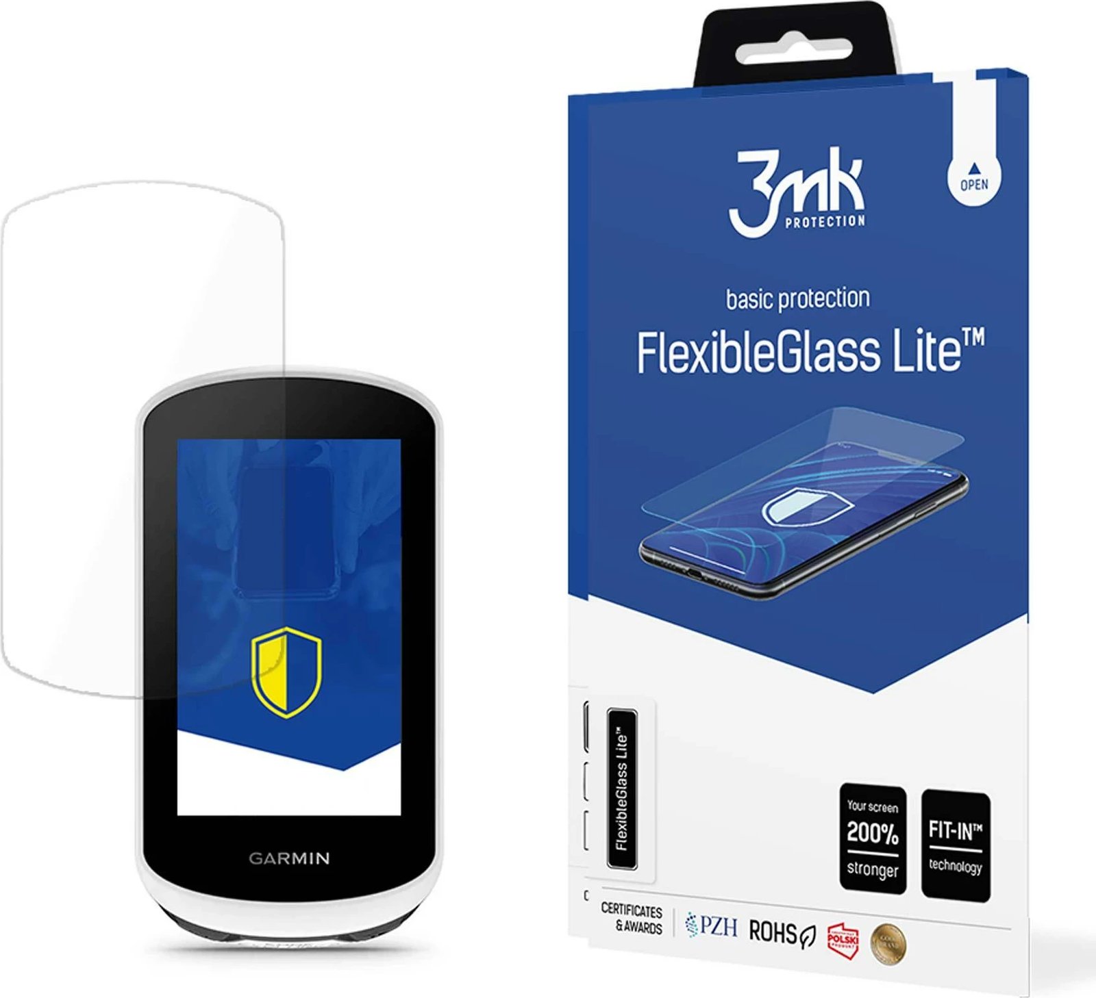 Xham hibrid mbrojtës FlexibleGlass Lite 3mk për Garmin Edge Explore 2