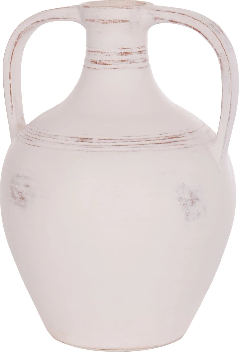 Vazo dekorative amforë, terrakotë e bardhë, FEAX FH4676.02S, 35x35x48cm