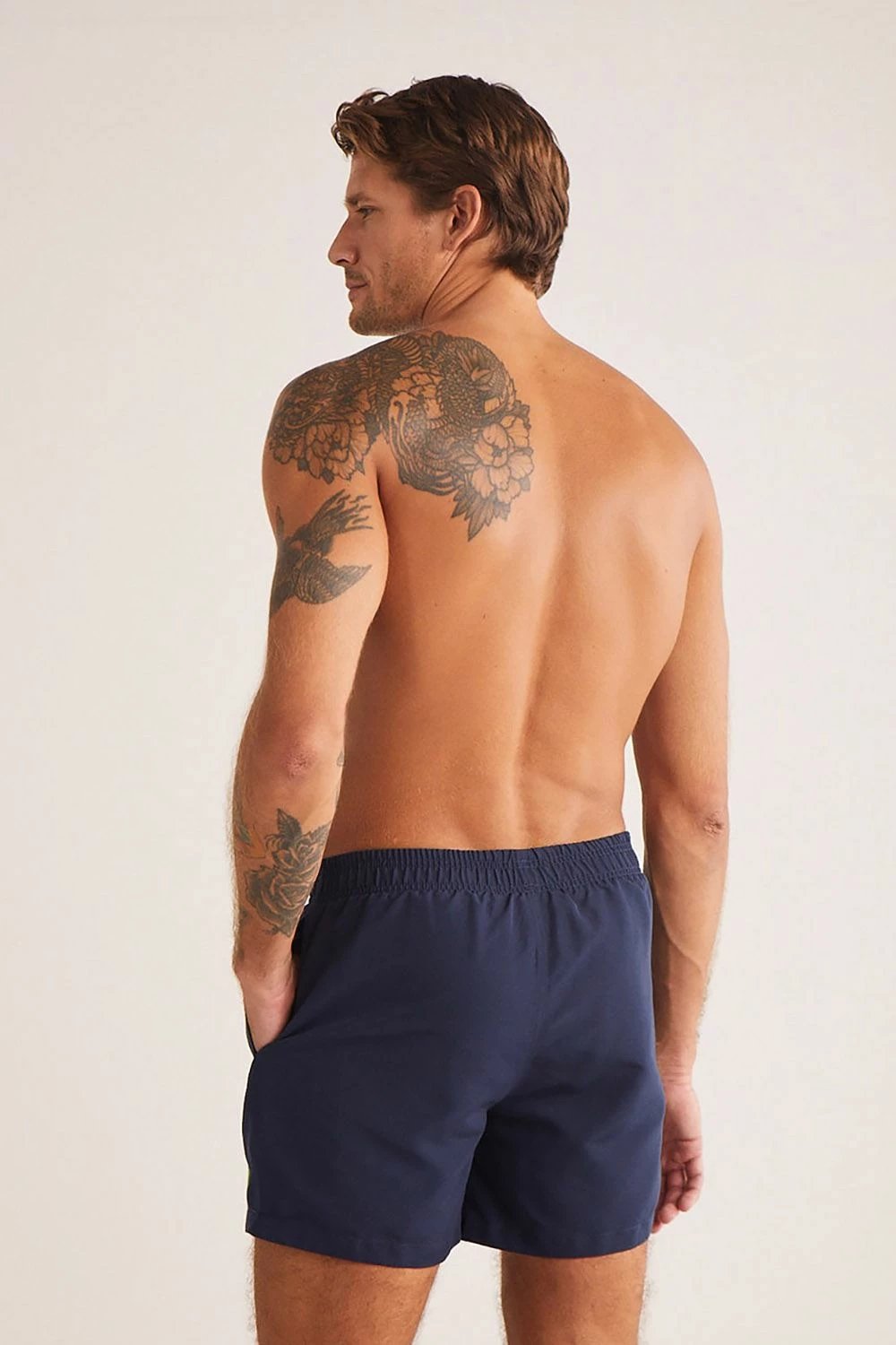 Pantallona të shkurtra për not, ngjyrë e kaltër e errët, Jumeon