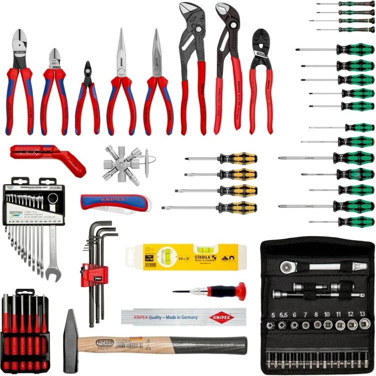 Kasë veglash Knipex Robust45 Move, polipropilen, e zezë, rezistente ndaj ujit dhe pluhurit