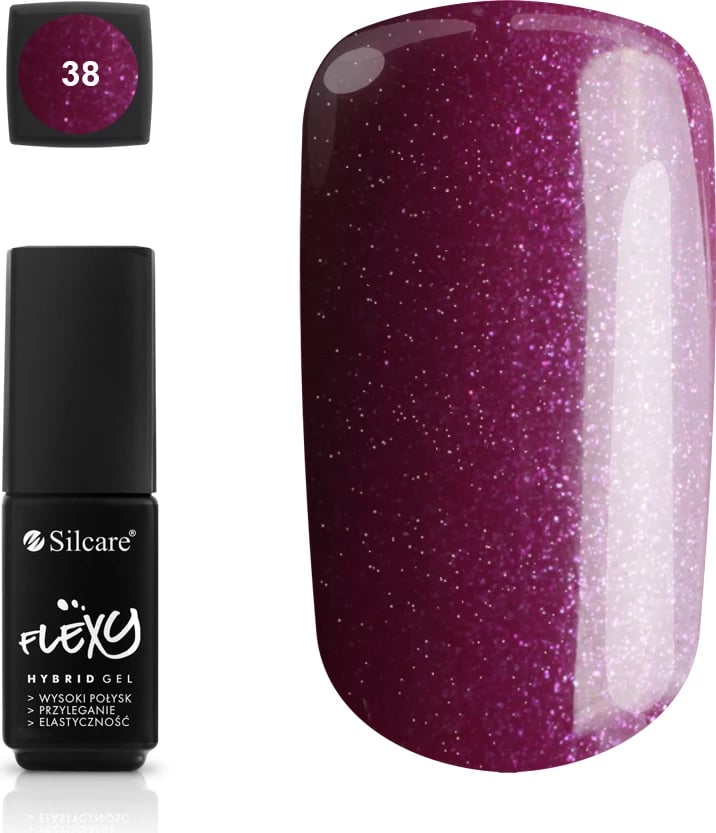 Llak për thonj Silcare Flexy Hybrid Gel 38, 4.5g