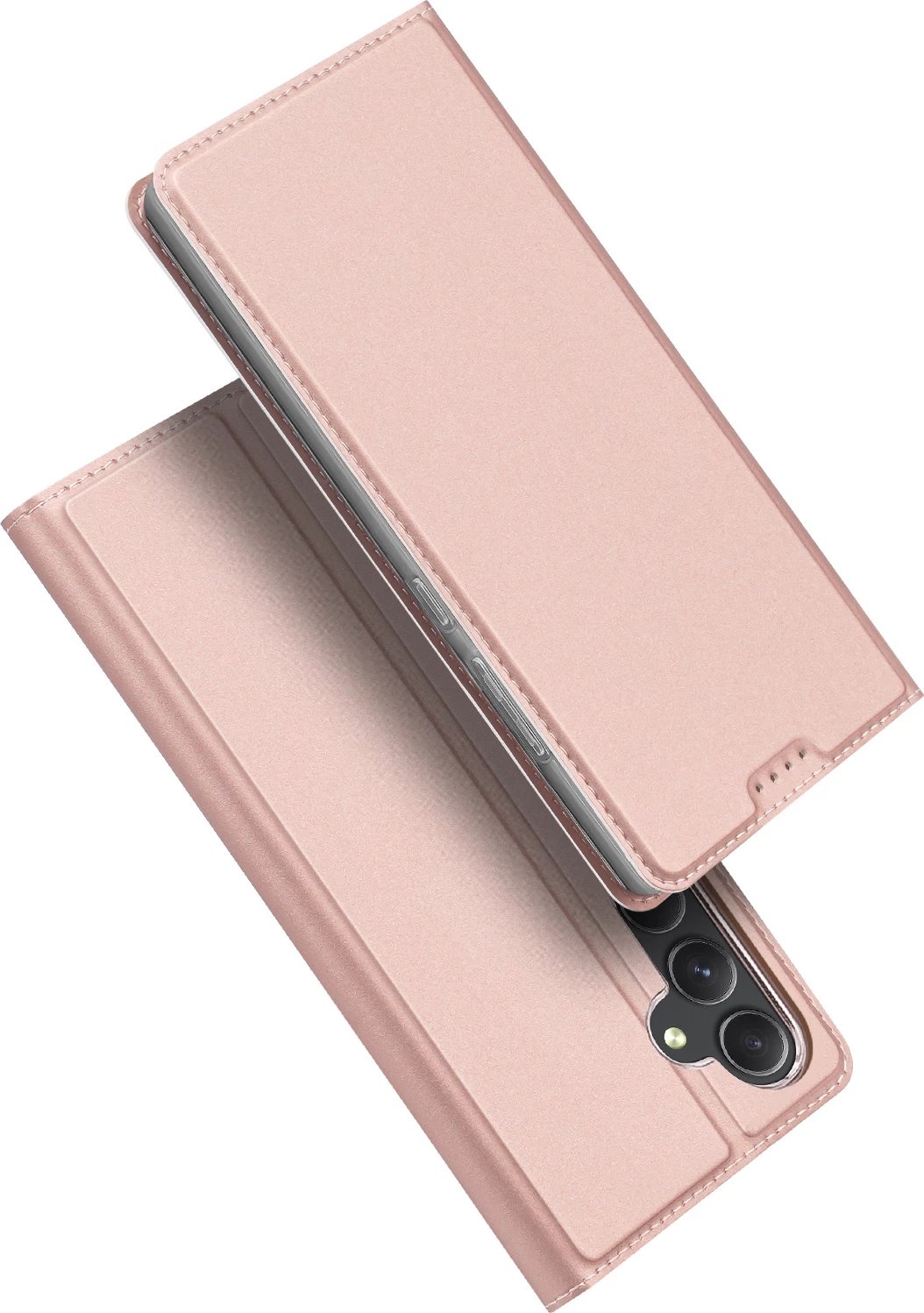 Mbështjellës Dux Ducis Skin Pro për Samsung Galaxy S24+, me kapak, rozë