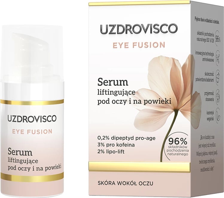 Serum lifting për sy dhe kapakë UZDROVISCO Eye Fusion për femra, 15ml