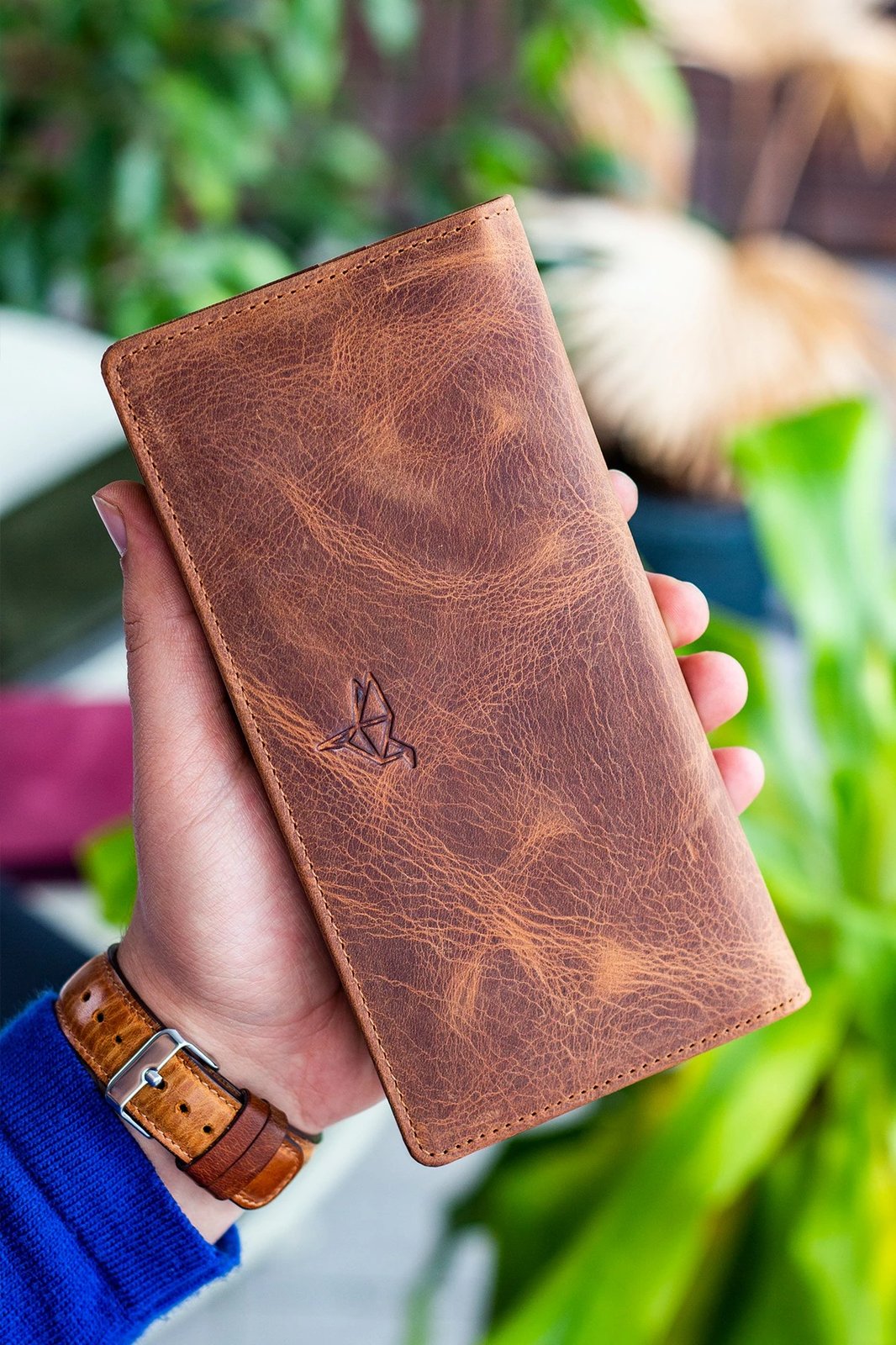 Portofol për burra, ngjyrë tan, Zoozie Bags, Hamburg