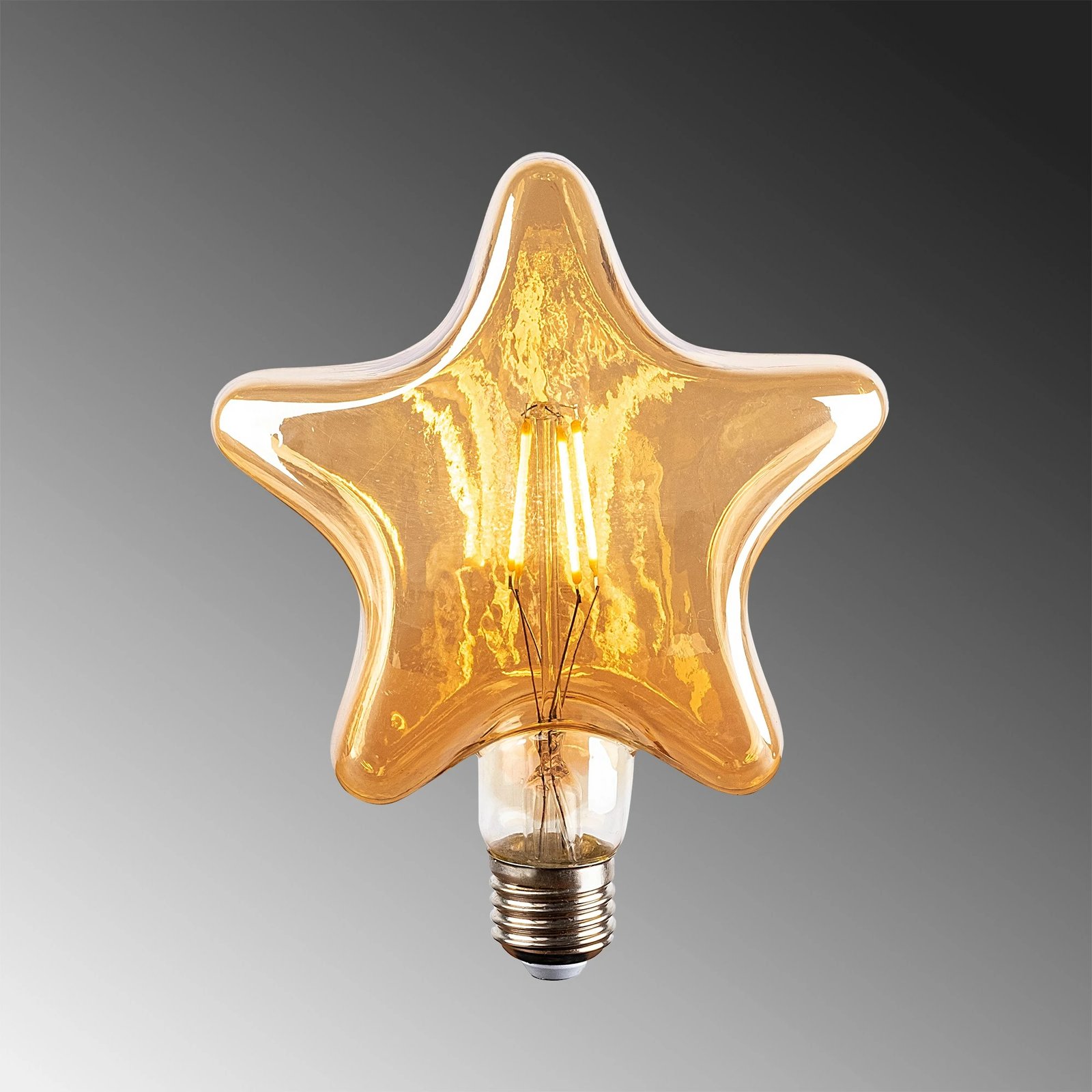 Llambë LED dekorative, formë ylli, ngjyrë kafe, OP-031