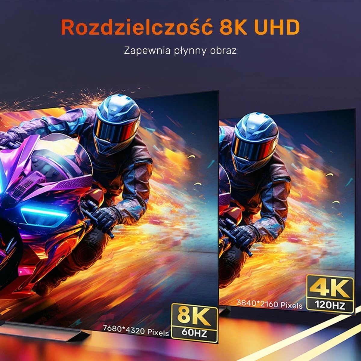 Kabllo HDMI extender Unitek 8K 1.5m, argjendë-e zezë