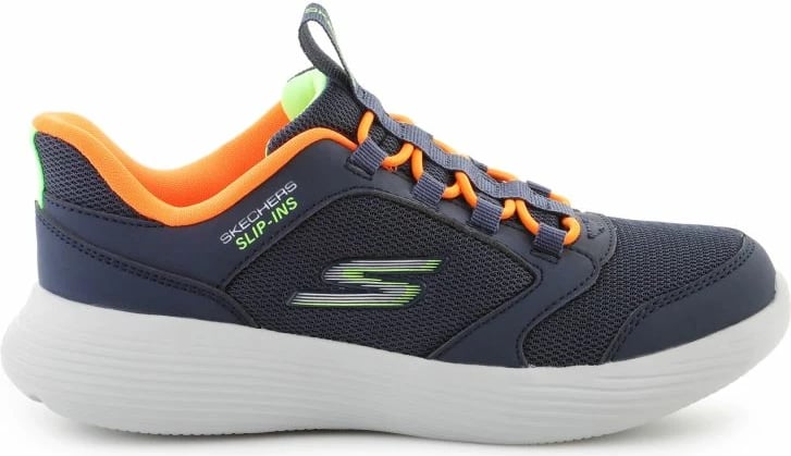 Atlete fëmijë Skechers, kaltër-portokalli