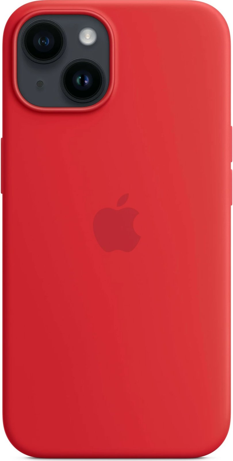 Mbështjellës Apple iPhone 14 Silicone Case MagSafe, e kuqe