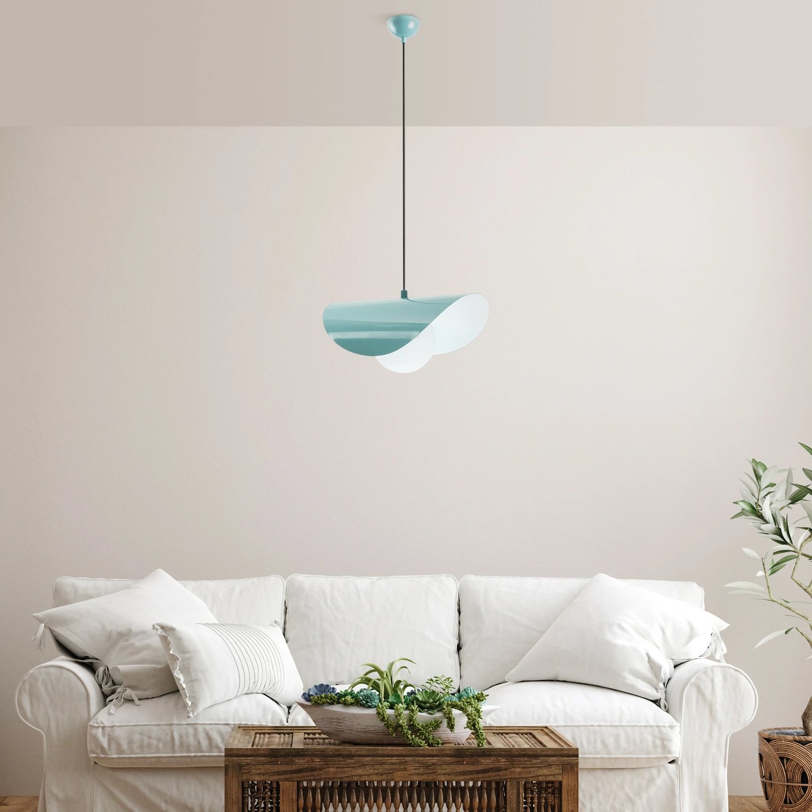 Llambë tavani Opviq, Vatoz - Nus - 2866, ngjyrë turquoise