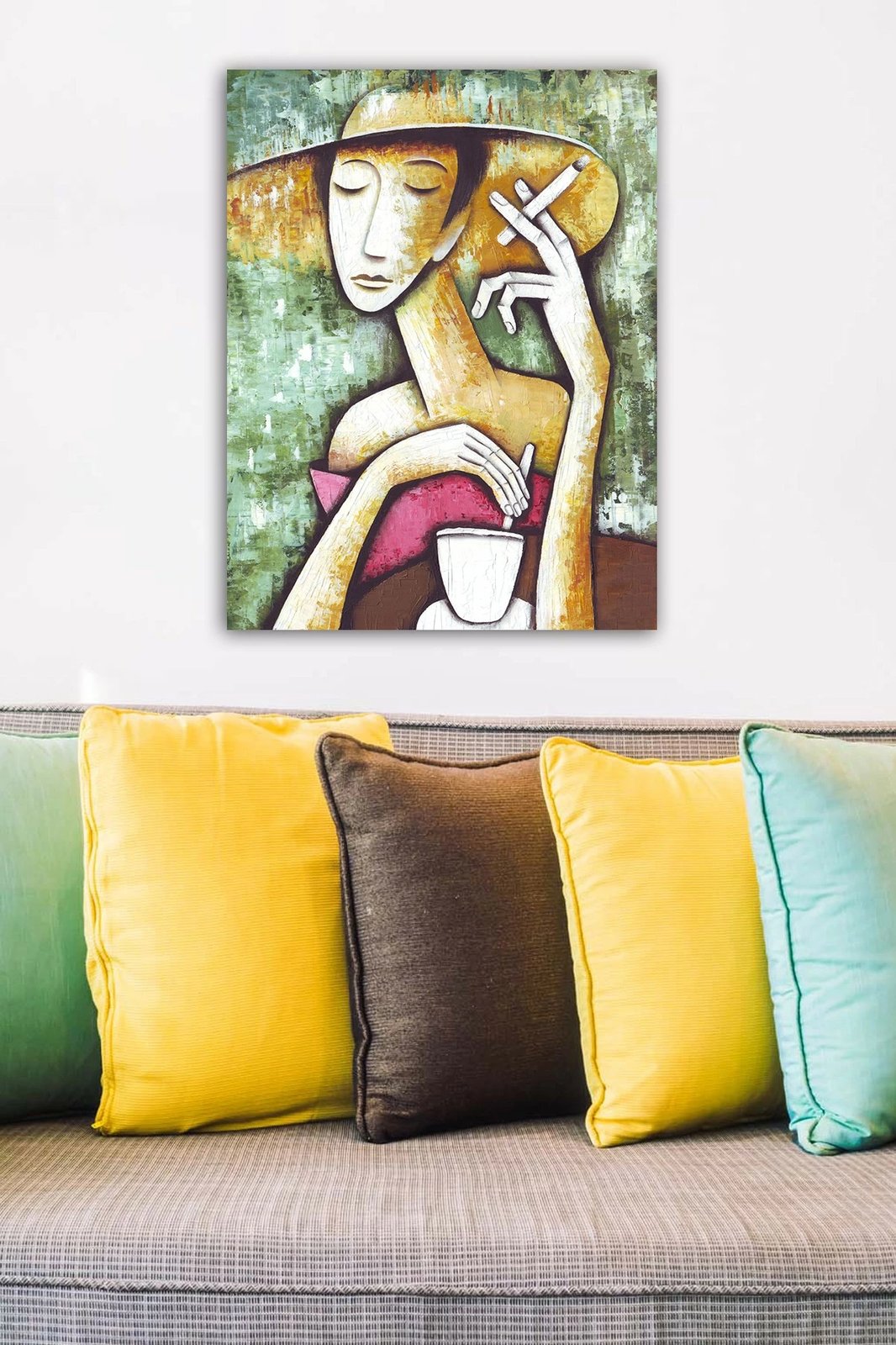 Pikturë dekorative në kanavacë, shumëngjyrëshe, 50x70cm, 21398524-5070