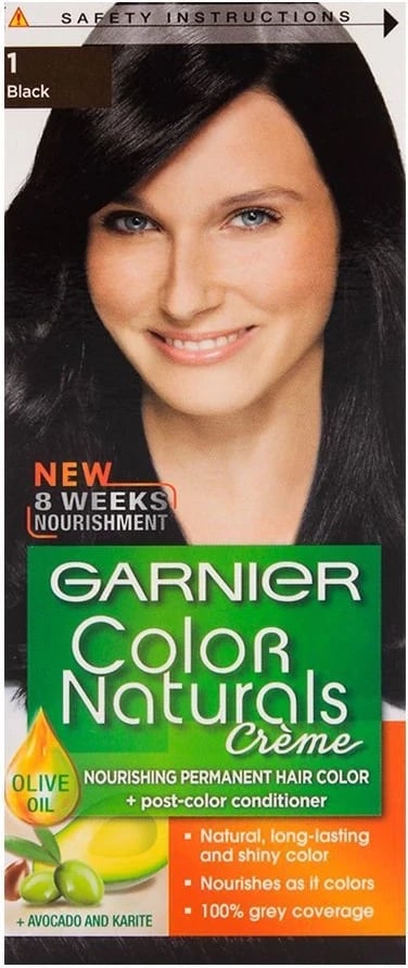 Ngjyrë për flokë Garnier 1 - E zezë