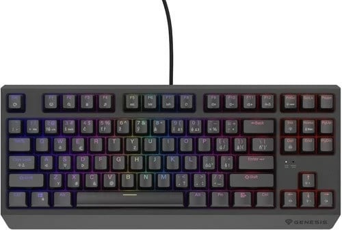 Tastierë gaming Genesis Thor 230 TKL, mekanike, RGB, Outemu Red, e zezë
