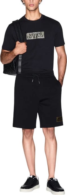 Maicë Armani Exchange për meshkuj, e zezë