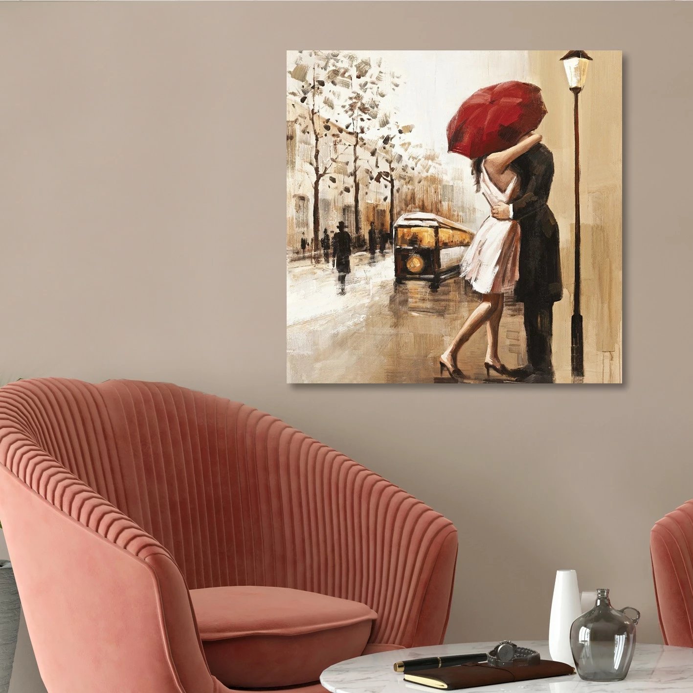 Pikturë dekorative në kanavacë, shumëngjyrëshe, Wallity KNV4406_7070, 70x70cm