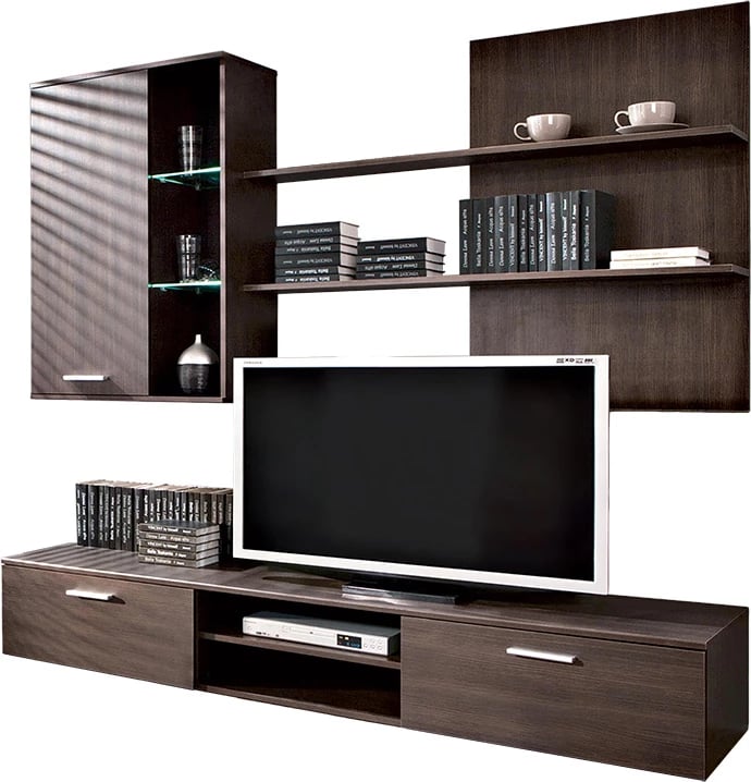 Njësi TV Salome LED wenge 200x41x190cm