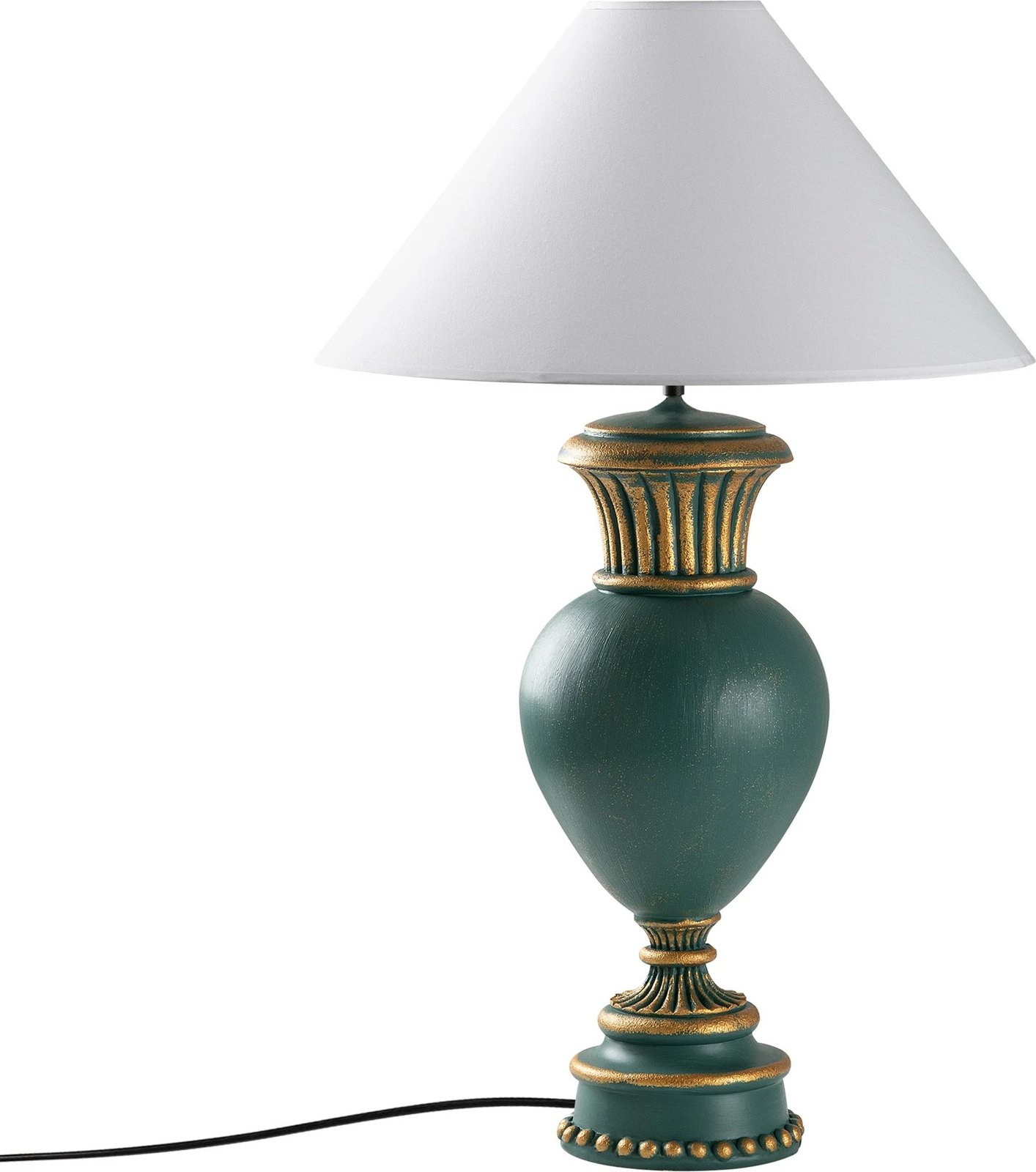 Llambë tavoline Opviq, ELEGANZE-5325, jeshile dhe e bardhë