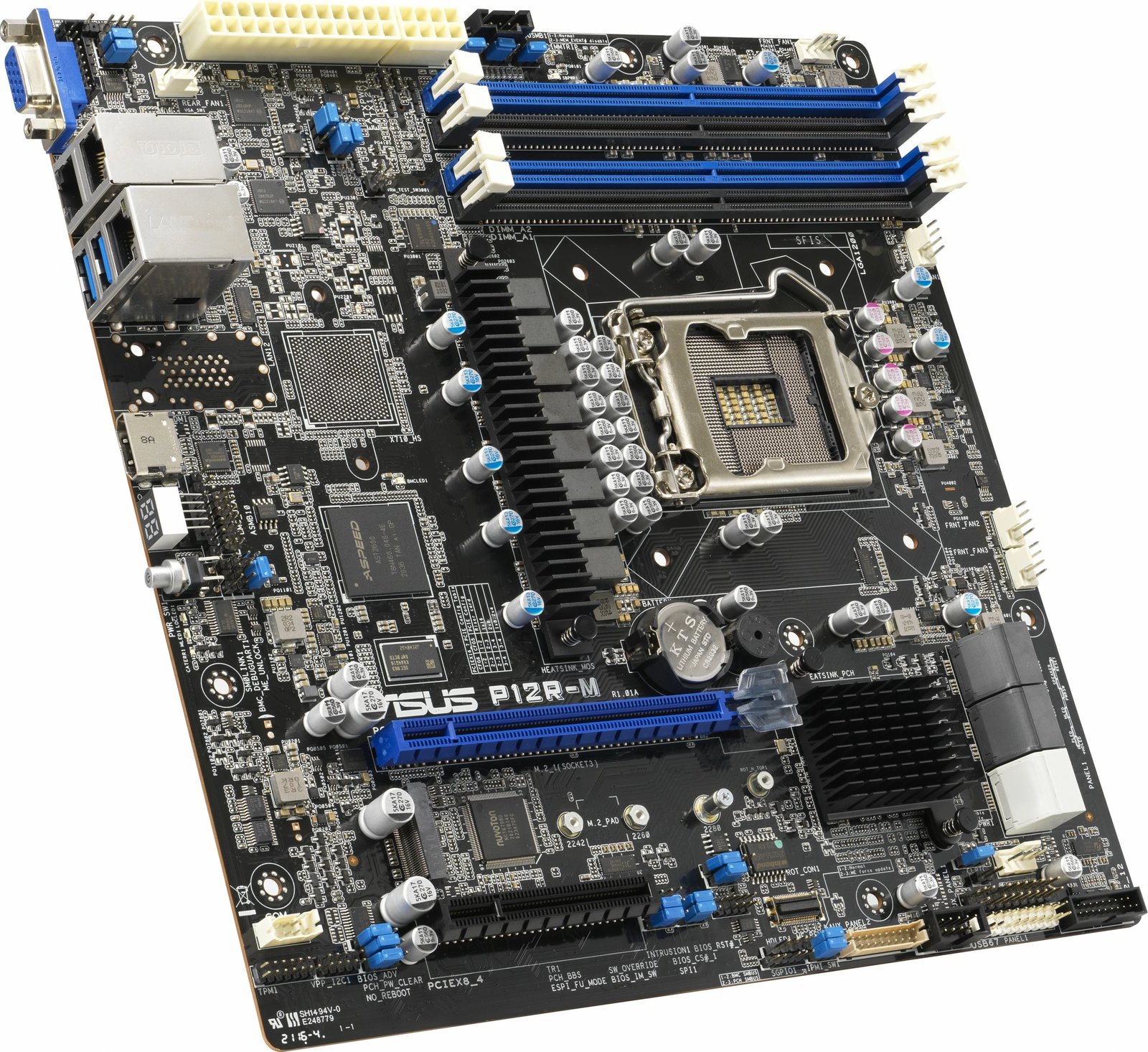 Pllakë amë ASUS P12R-M, microATX, LGA 1200, DDR4, 2x1G, e zezë
