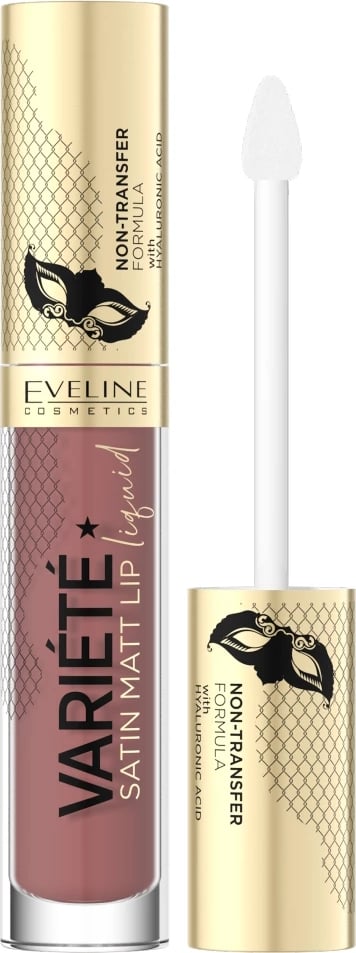 Buzëkuq liquid Eveline Cosmetics Variete Satin Matt Lip Liquid për femra 04, 4.5ml