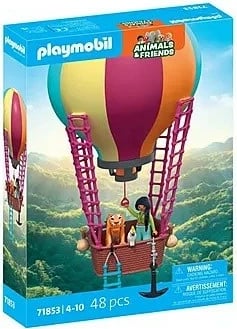 Set lodrash Playmobil Animals & Friends 71853 me balonë dhe figurina, shumëngjyrëshe