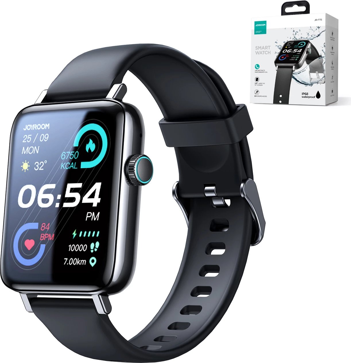 Smartwatch Joyroom Fit-Life JR-FT5, 1.83", Bluetooth 5.3, IP68, i zi
