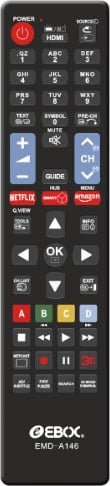 Telekomandë për TV smart EBOX MD-A146 5, i zi 