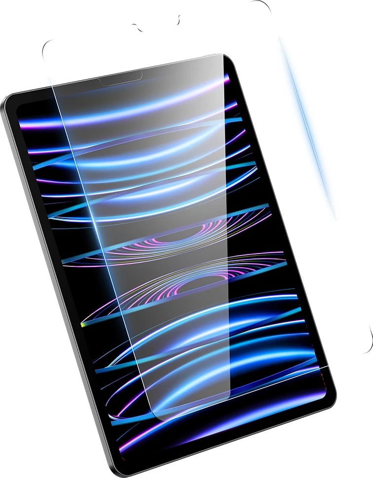 Xham i temperuar Baseus Crystal për iPad Pro 12.9'' (2018/2020/2021/2022), transparent, me set montimi