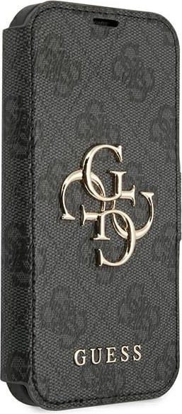Mbështjellës Guess 4G Big Metal Logo për iPhone 13 Pro Max 6.7", Gri