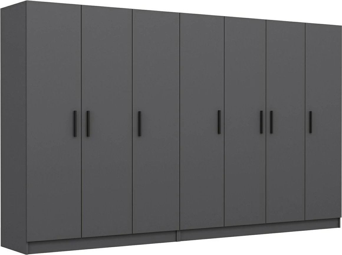 Dollap Skye Decor, ngjyrë antracit, 315x190x52cm