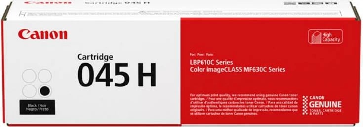 Toner, Canon, 045 H (1246C002), kapacitet i lartë, rendiment 2,400–4,400 faqe, e zezë