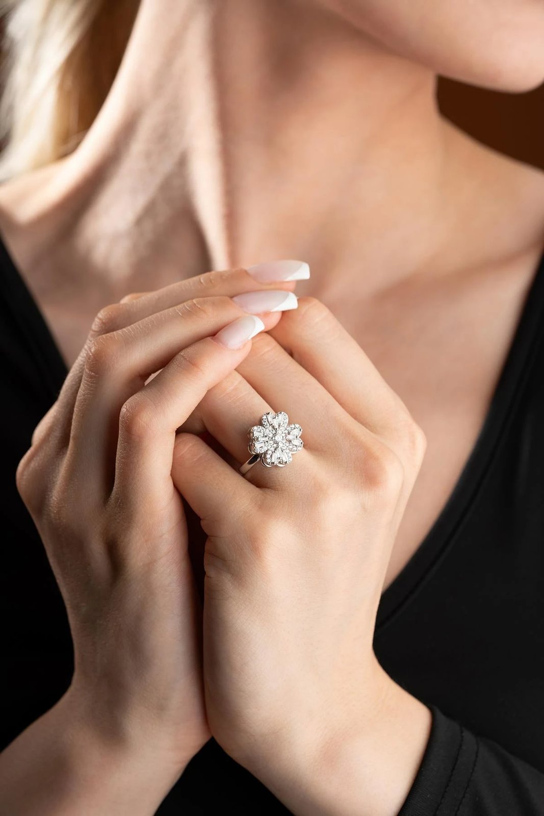 Unazë argjendi Jumeon, NRZ999256, e rregullueshme, me gur zirkoni