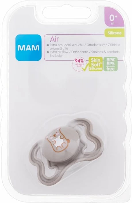 Biberon silikon për fëmijë MAM Air Hamster 0m+, 1 copë