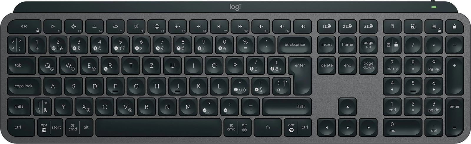 Tastierë Logitech MX Keys S, wireless, QWERTZ, LED, grafit
