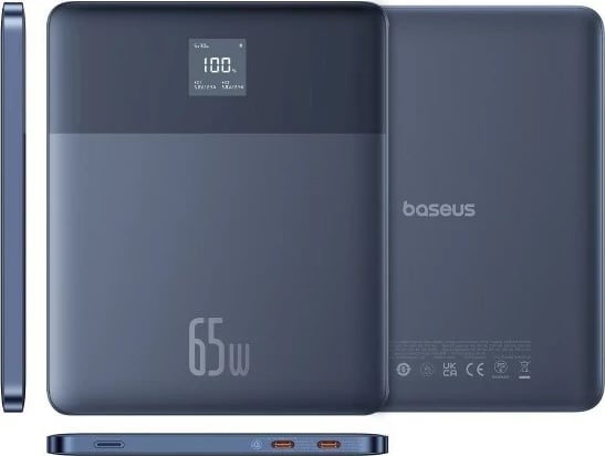 Power bank Baseus Blade2 12000 mAh, 65W, Blu