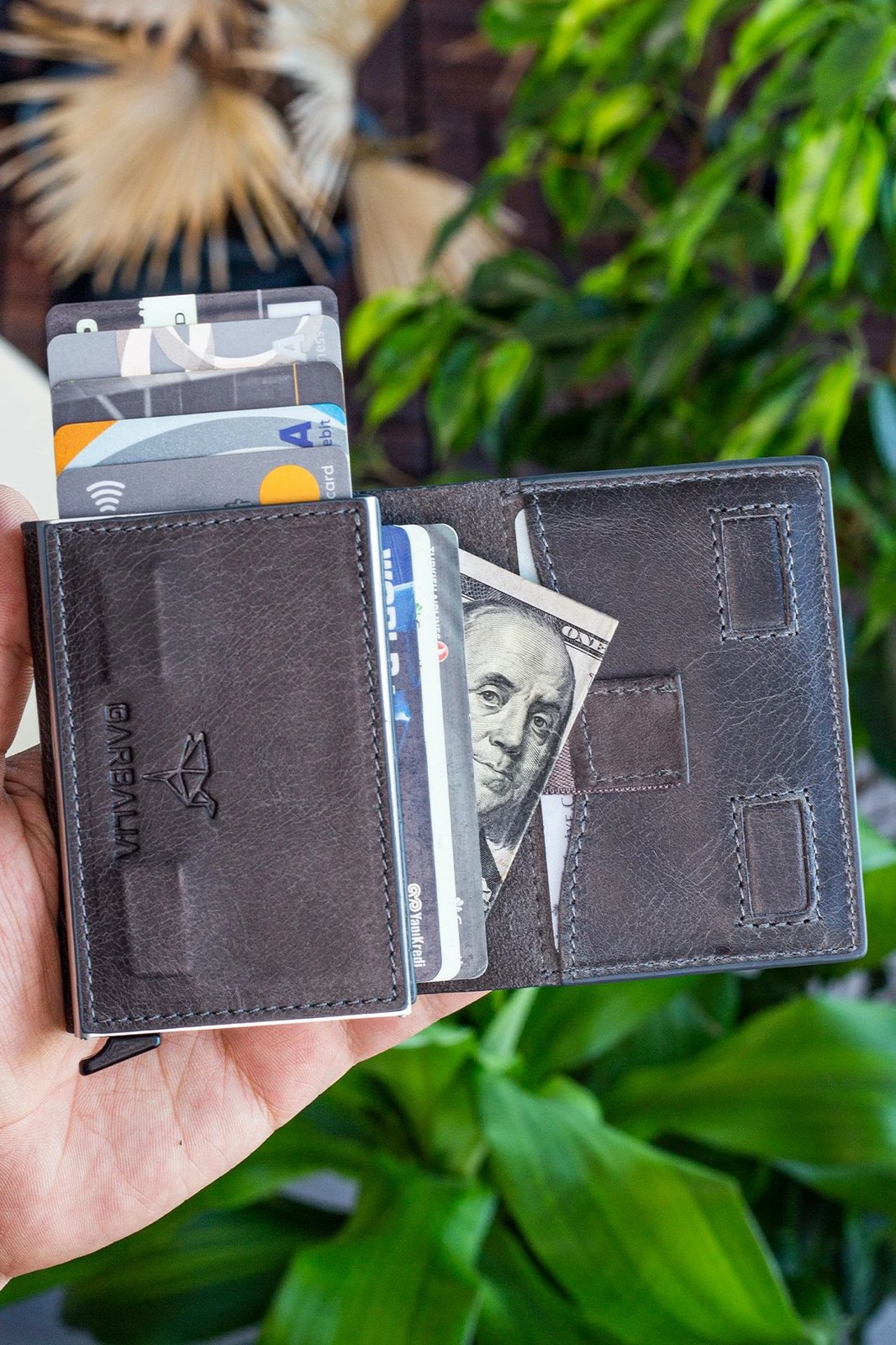 Mbajtës kartelash Zoozie Bags, ngjyrë gri