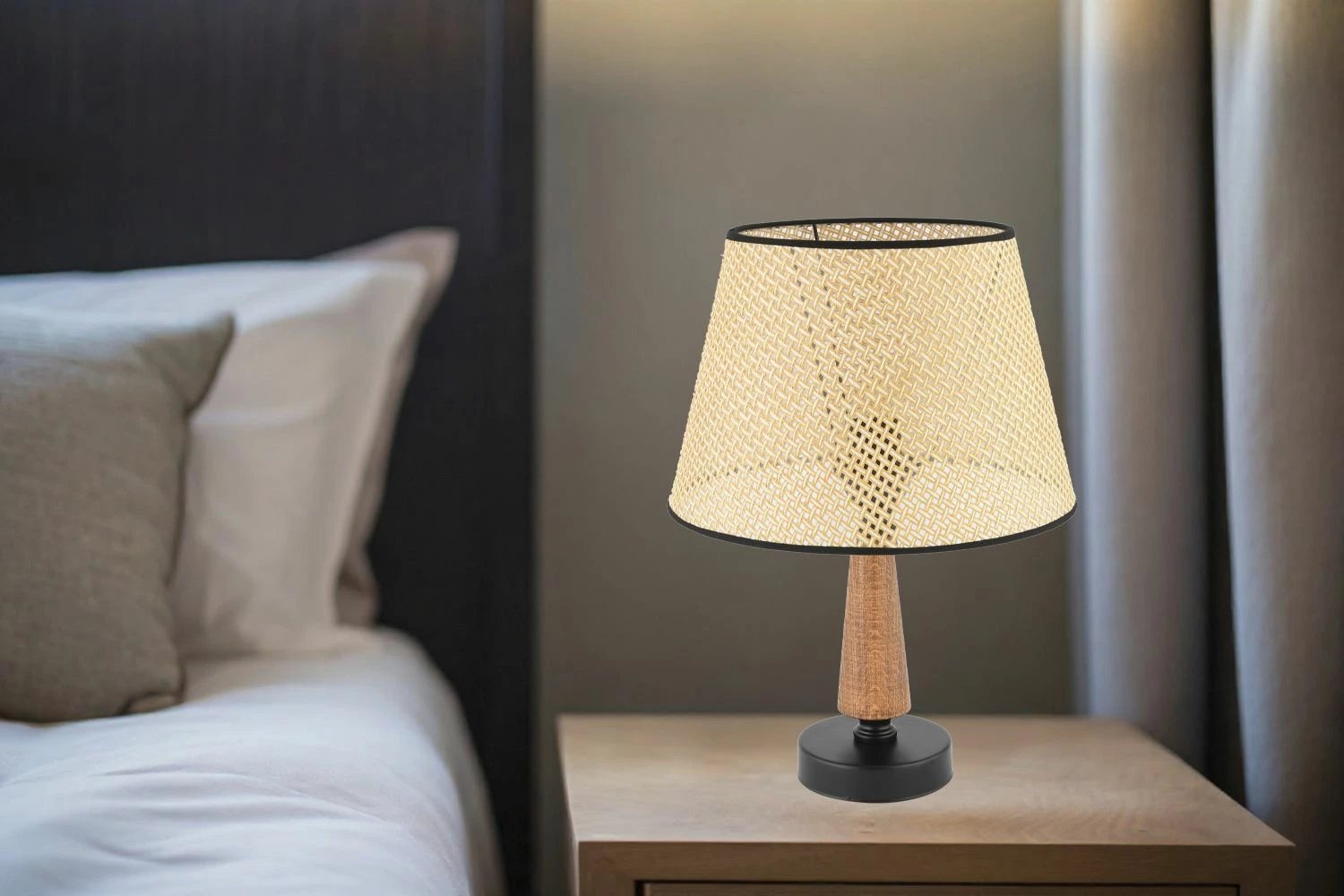 Llambë tavoline Opviq, 302, ngjyrë deve, kafe, e zezë