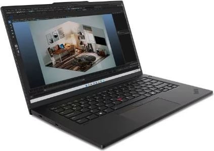 Laptop Lenovo ThinkPad P14s Gen 5, Intel Core Ultra 7 165H, 32 GB RAM, 1 TB SSD, Nvidia RTX 500 Ada 4GB, 14.5", 3K, E zezë