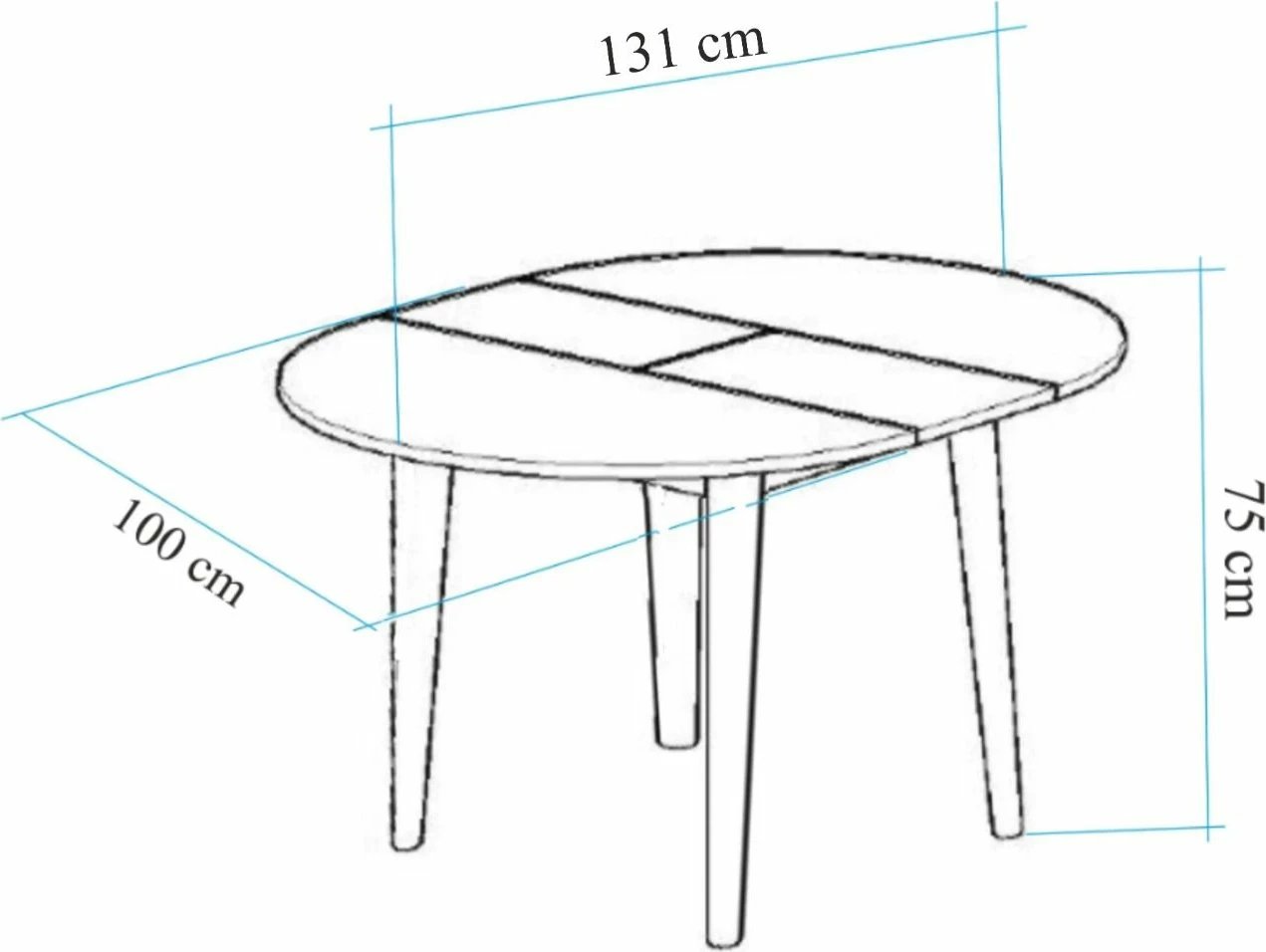 Tavolinë me karrige, zgjatshme, 5 copë, Skye Decor, Vina 1005 5, e bardhë, krem