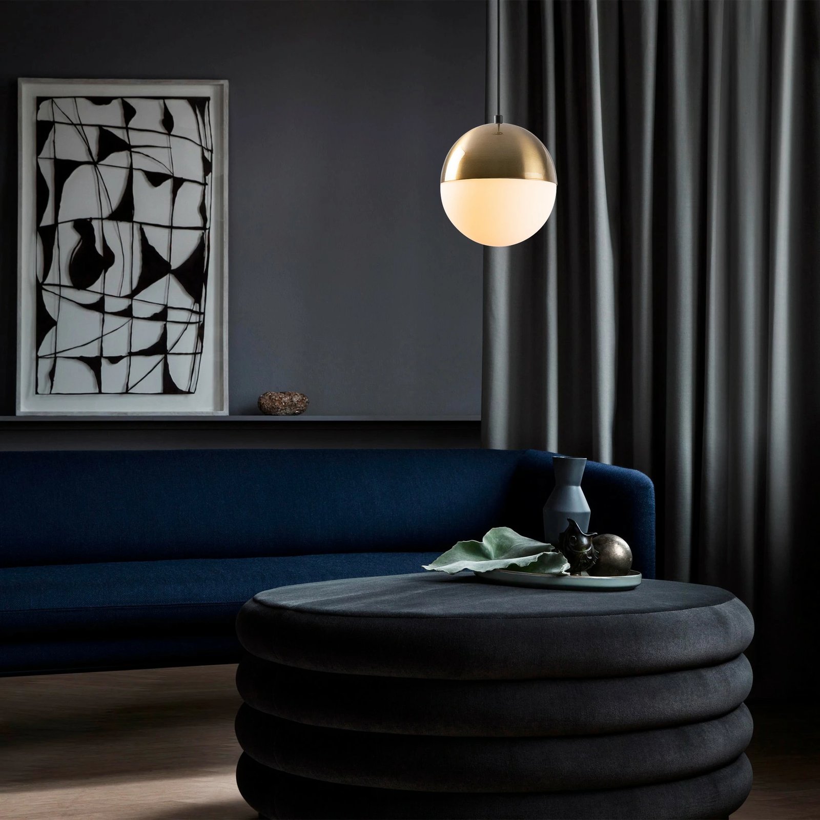 Llambë tavani Opviq, Bastos - 2101, vintage, e bardhë, 20x20cm, lartësi 117cm