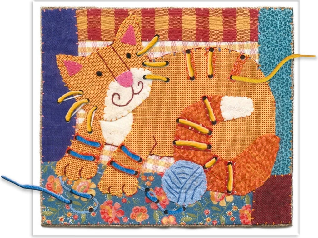 Set kreativ Granna Embroidery Game Without a Needle, për fëmijë, dekorativ