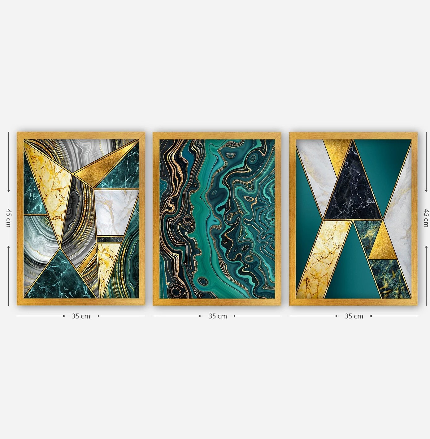 Pikturë dekorative me kornizë (3 copë), Wallity, 3AC171