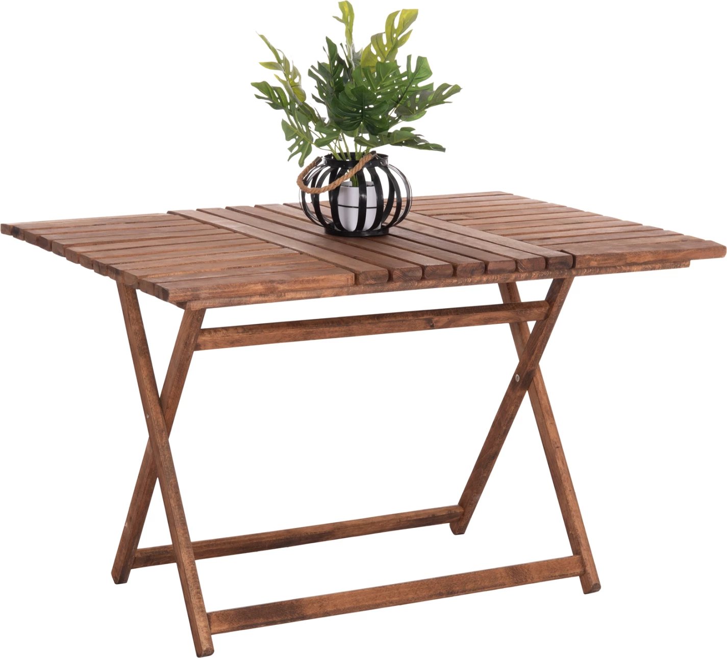 Tavolinë regjisori Limnos, dru i fortë, ngjyrë arre, FH5649.01, 120x80x75cm