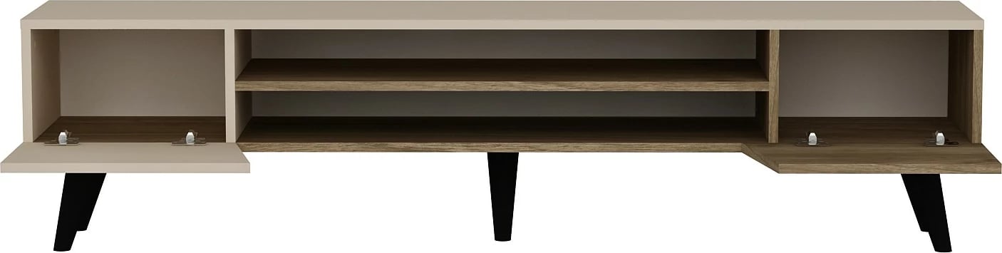 Komodë TV Hanah Home, Clark, ngjyrë arrë dhe bezhë