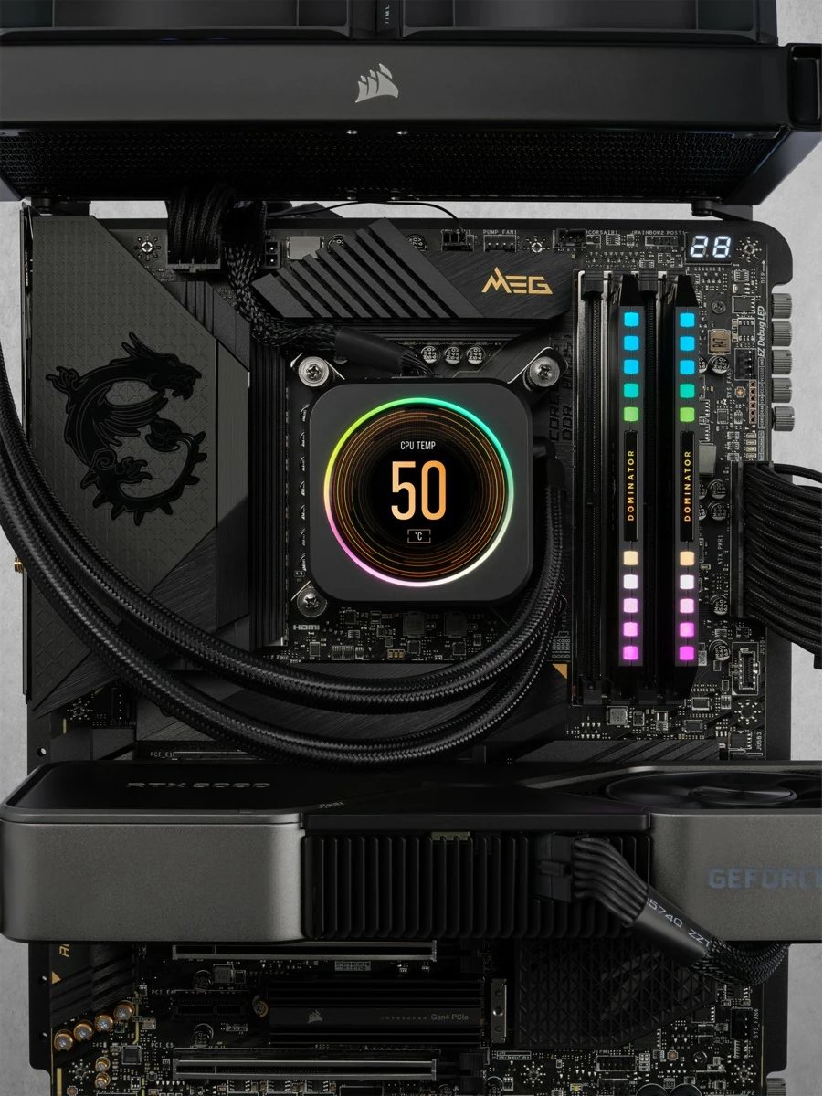RAM Memorje Corsair Dominator Platinum RGB 64GB (2x32GB) DDR5 6600MHz, e zezë