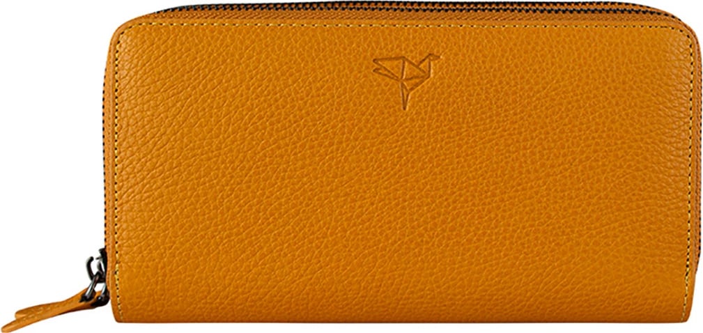 Portofol unisex Zoozie Bags, ngjyrë mustard, Orleans