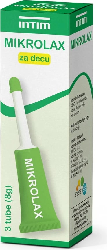 Mikrolax (Mikroklizma) për fëmijë Intim 